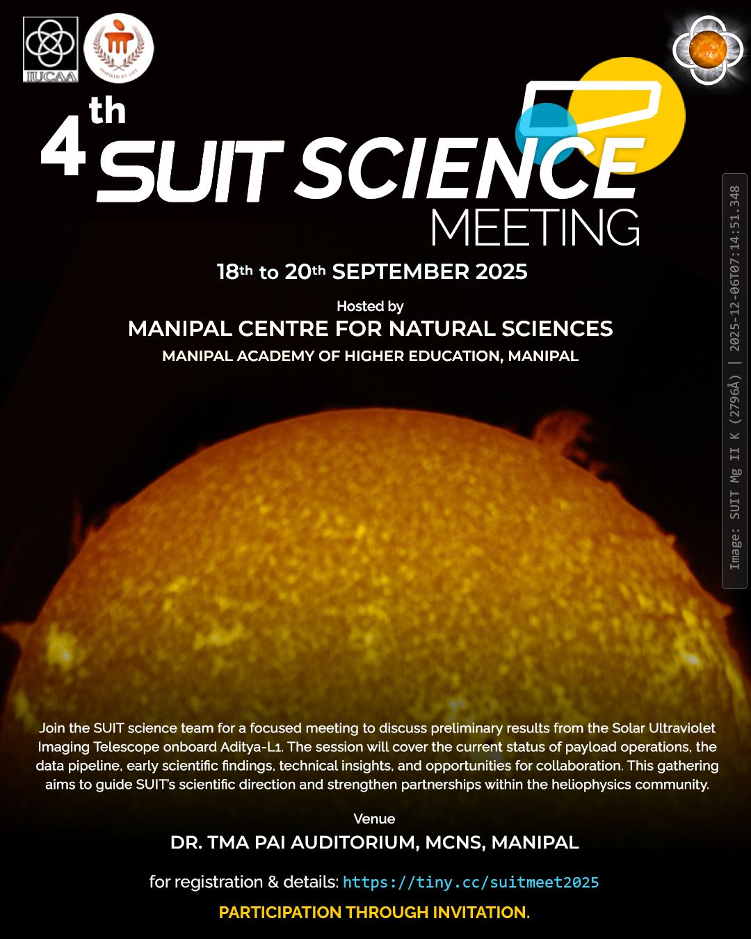 4th SUIT Science Meeting